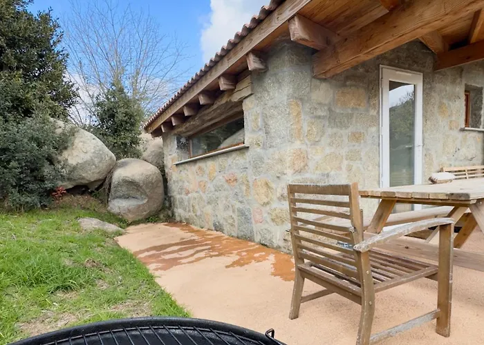 Ferienhaus Authentique Casellu En Pierre A Avec Vue Sur La Porticcio (Corsica)