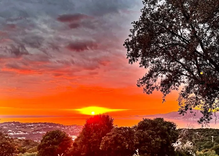 Authentique Casellu En Pierre A Avec Vue Sur La Prázdninový dům Porticcio (Corsica)
